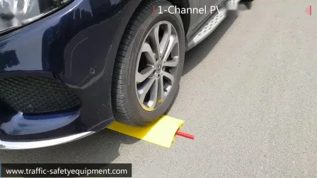 One Channel Plastic Safety Cable Protector Ramp Portable Cable Protector 