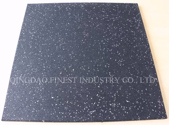 Fire Resistance Fitness Commercial Gym Rubber Flooring Mat Tile for Crossfit Weightroom