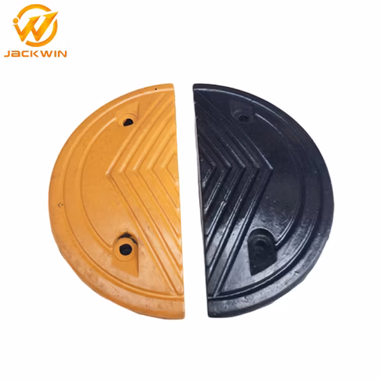 High Reflective 500*350*50mm Traffic Safety Rubber Speed Bump