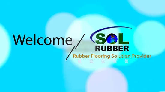 Sol Rubber Fitness Equipment Safety Mat Gym Tile Rubber Flooring 