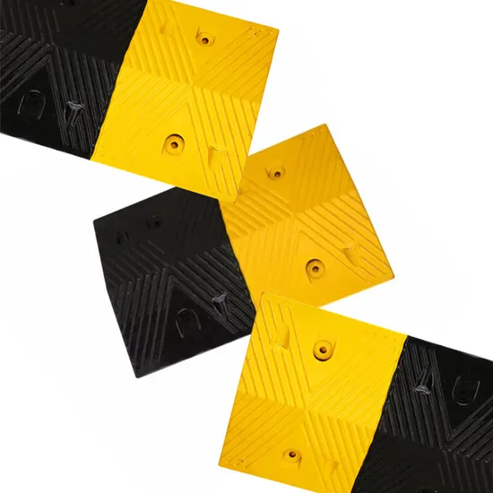 Small MOQ 100cm Road Bump Rubber Rumble Strips Speed Breakers Traffic Cushion Speed Humps 