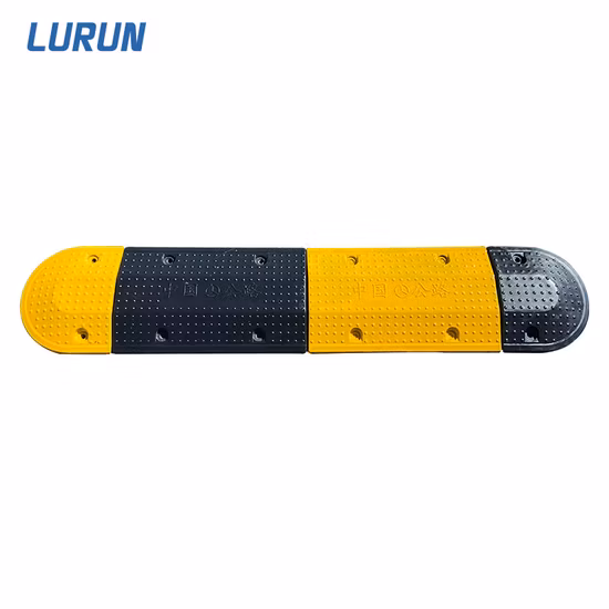 Manufacturer Hot Sale Cheap Rubber Road Traffic Safety Speed Bump with Channel