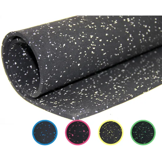Soundproofing Sound Isolation Gym Rubber Floor Mat Fitness Sports Rubber Tiles Roll Anti Slip Shock Absorber Rubber Floor Mat 