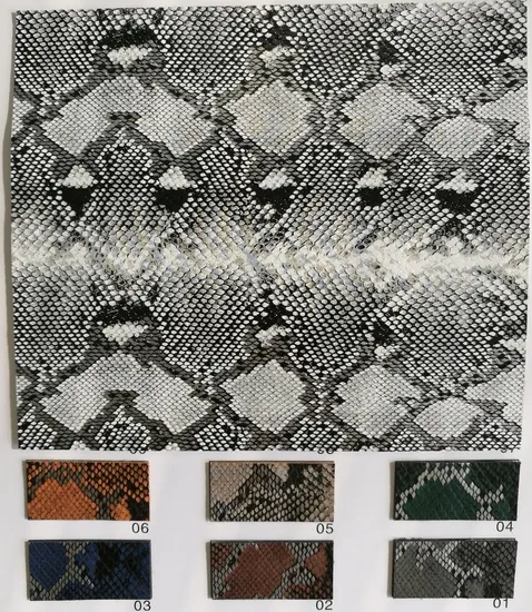 New Snake /Crocodile Grain Synthetic PU Leather 