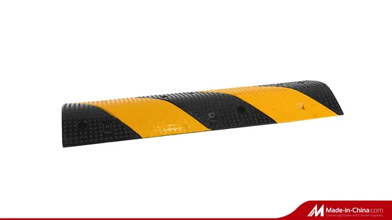 Manufacturer Hot Sale Cheap Rubber Road Traffic Safety Speed Bump with Channel 